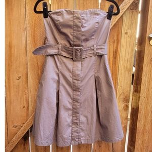 Moon Collection 🖤 Gray Strapless Dress Sz Small